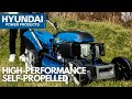 A Powerful Petrol Lawn Mower for Large Lawns | The Hyundai 56cm Electric Start Lawnmower HYM560SPE