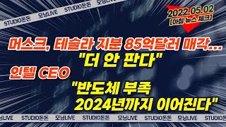 [뉴스체크]뉴욕증시, 대형주 폭락에 급락/ 머스크, 테슬라 지분 85억달러 매각