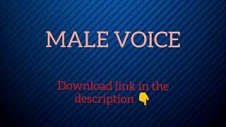 Lag or Cracked Voice for zoom/google meet Male version.