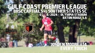 20240706 | Gulf Coast Premier League | BRSC Capitals v SS SC | 2008 Jorden Moore #14 Every Touch