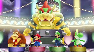 Mario Party 10 Bowser Party - Chaos Castle #2 - DK Luigi Mario Yoshi Battle Bowser (Master Cpu)