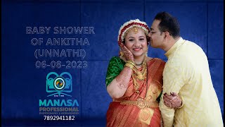 ANKITHA ll BABY SHOWER HIGHLIGHTS ll MANASA PHOTOGRAPHY ll 2023