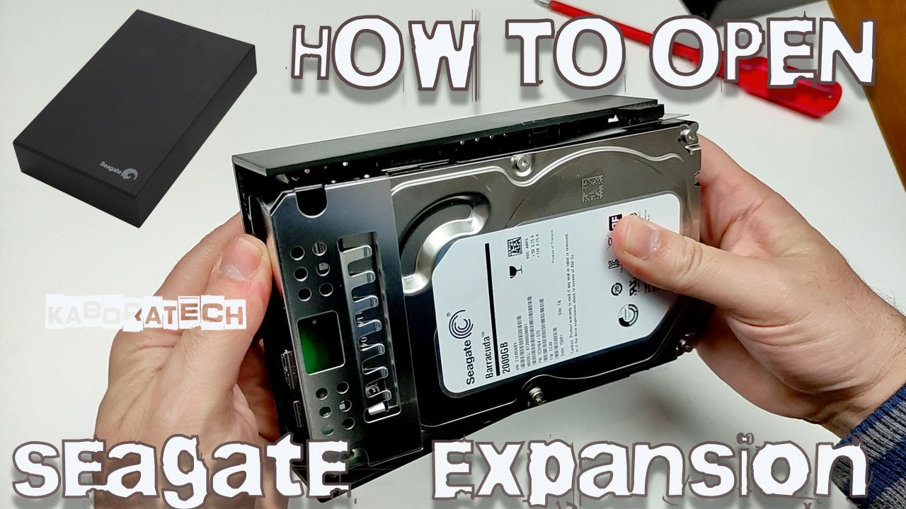 How To Open Seagate Expansion Portable Hard Disc Drive - YouTube