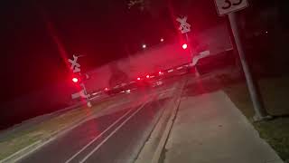 Northbound Union Pacific grain train at dittmar road in south Austin Texas on 1/31/25