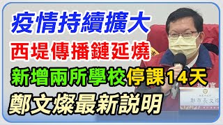 【完整版】西堤傳播鏈持續擴大　新增兩所學校停課14天｜三立新聞網 SETN.com