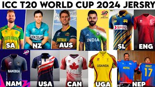 All Teams Jersey for the ICC Men's T20 World Cup 2024 | T20 World cup 2024 All Teams Jersey