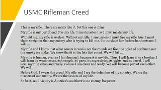 USMC Rifleman Creed