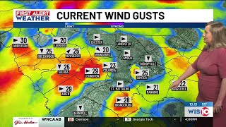 First Alert: Continued gusty winds leading to elevated fire danger behind strong cold front