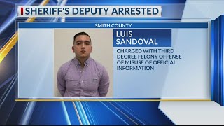 Smith County deputy arrested, charged with felony for misuse of official information