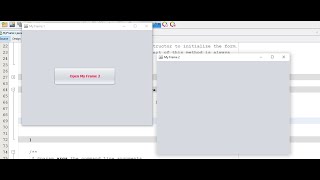 Java Open New Window On Button Click | NetBeans
