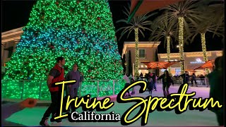 Irvine Spectrum Center Night Walking Tour, 2024 🇺🇸 Irvine, California, USA. Orange County, [4K]