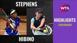 Sloane Stephens vs. Nao Hibino | 2020 Strasbourg First Round | WTA Highlights