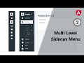 Adding Multi Level Menu to Sidenav | Part 2 | Responsive Sidenav