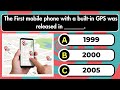 Mobile General Knowledge Quiz - 20 Questions With Multiple Choice