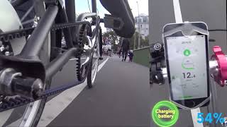 VELLO Bike in full self charging mode