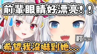 鯊鯊一直盯著あやめ的眼睛看？還說希望沒嚇到她w【Gawr Gura】【hololive-EN】【中英字幕】