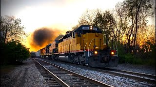 SMOKING SD40-2! OHCR 3329 Leading NKWA going East with Nice Quill