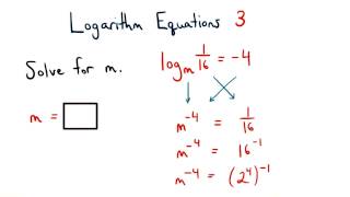 Logarithm Equations Practice 3 - Visualizing Algebra