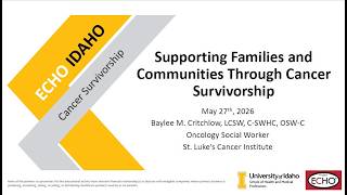 Supporting Families and Communities Through Cancer Survivorship - May 27, 2026