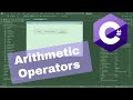 C# - Arithmetic Operators