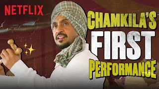 #Chamkila ‘s Debut Performance Gets a HUGE CHEER 😳 | Diljit Dosanjh | Netflix In