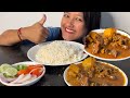 🔥Bihari Style Mutton Curry eating😋