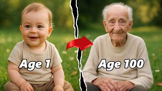 Time Lapse Evolution: From Childhood to Old Age (1–100 Years in 2 Minutes) | AI & Evolution