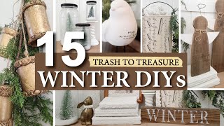 15 Winter Decor Decorating DIY Ideas • Trash to Treasure • high end thrift flip ideas • cozy decor