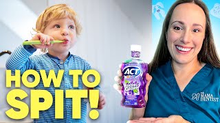 Teach a Toddler How To Spit