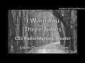 I Warn You Three Times - CBS Radio Mystery Theater