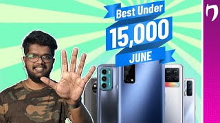 TOP 5 Best Phones Under 15,000 Malayalam - June 2021!