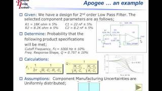 Electrical Design with Apogee (Sensitivity Analysis and Monte Carlo)