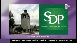 SDP PRIJEPOLJE SAOPŠTENJE