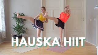 VAUHTIA JA POTKUJA | HIIT-treeni kehonpainolla | sopii aloittelijalle