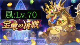 【ドラガリ】宝竜の挑戦・風Lv.70攻略！プロリン編成、竜化ゴリ押し編成で挑戦しよう！