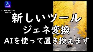 【LuminarNEO】新ツール、ジェネ変換。置換ツール