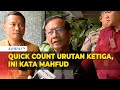 Jawaban Singkat Cawapres Mahfud MD atas Hasil Quick Count di Urutan Ketiga