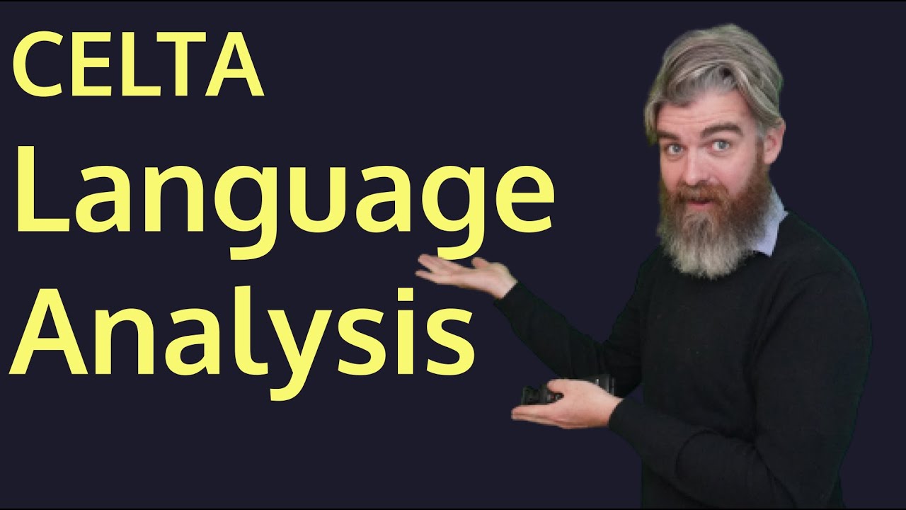 How To Analyze Language For Celta Youtube