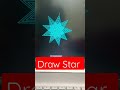 Draw Star Using...Python/..python turtle..../#coding#programming#pythonturtle#shorts