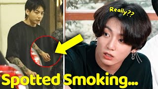 Jungkook Was Spotted Smoking At the outside of restaurant in Los Angeles