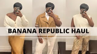 BANANA REPUBLIC Curvy Try On Jackets + Cargo Pants + Tops