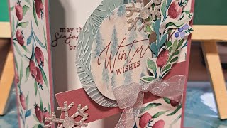 October 2023 Video #4 Fun Fold  Featuring Winter Meadow Suite from Stampin'Up!