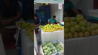 দক্ষিণ ভারতের ব্যাঙ্গালুরুতে  আমের বাজার।A mango market located in Bangalore, South India