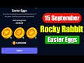 Rocky Rabbit Easter Eggs 15 September | Rocky Rabbit Daily Combo Today 🔥 Easter Eggs Today 15 Sep