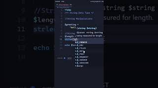 PHP Tutorial: Find the Length of a String - Part - 10 #shorts