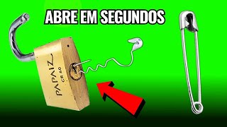 ✅ COMO ABRIR O MIOLO DE PORTA 10 SEGUNDOS