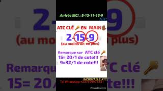 ATC CLÉ 🔑 15(20/1), 9(32/1)dedans!