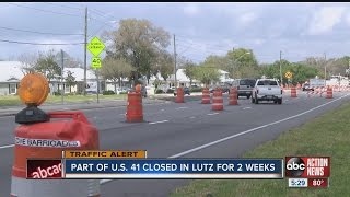 Repairs cause detours and backups in Lutz