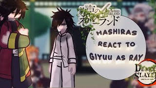 Hashiras react to Giyuu as Ray!! || Part 1! || (tpnxkny crossover) 🎀🎀🍡 (🇺🇸/🇧🇷)