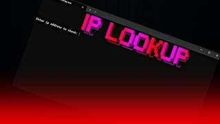 How to make an ip lookup tool in python